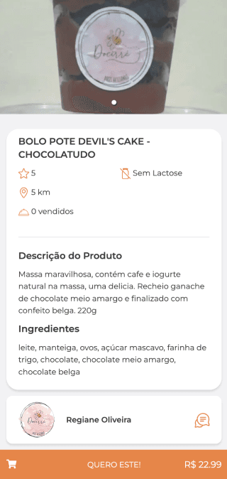 Tela mobile do case cooks-cooker