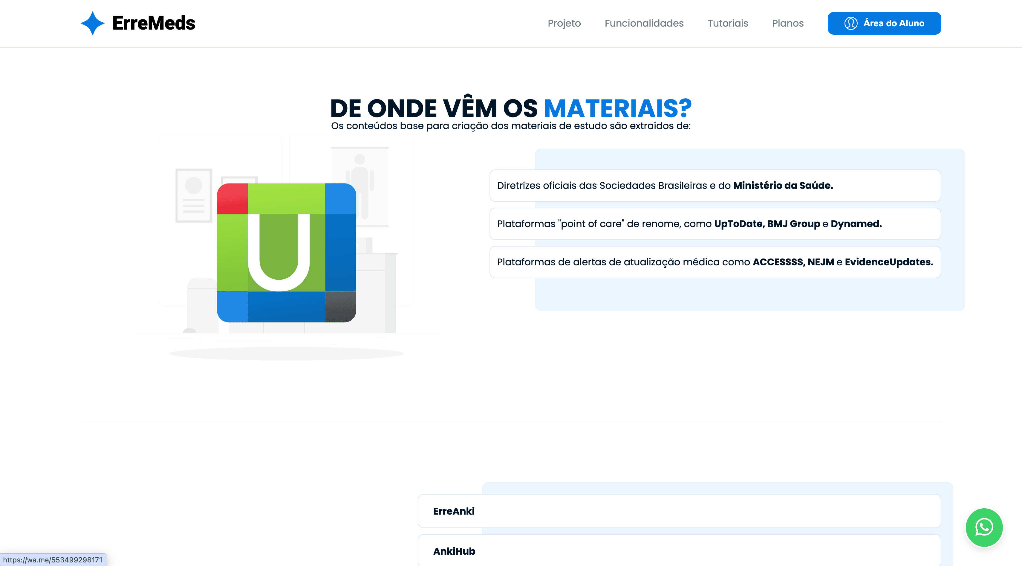 ErreMeds Landing Page