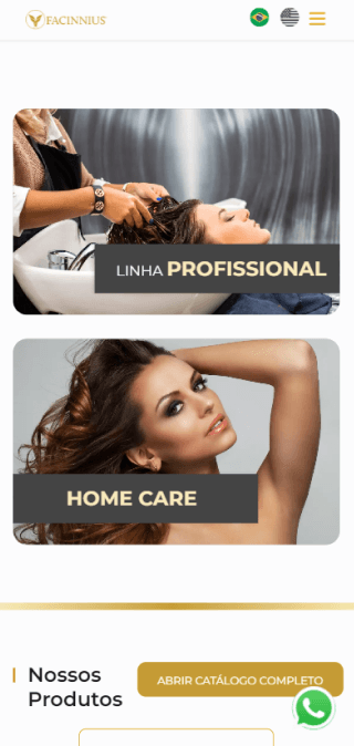 Tela mobile do case facinnius