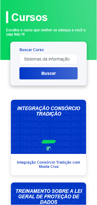Tela mobile do case grupo-tradicao