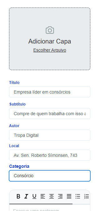 Tela mobile do case grupo-tradicao-painel