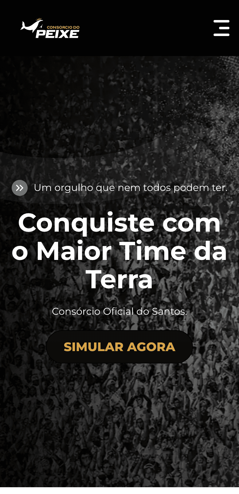 Tela mobile do case consorcio-do-peixe